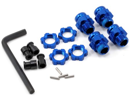 Aluminum 17mm Wheel Adapter Set (Blue) (4) Sale