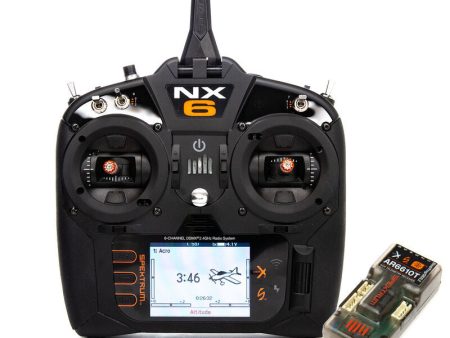 NX6 6-Channel DSMX Transmitter with AR6610T Telemetry Receiver on Sale