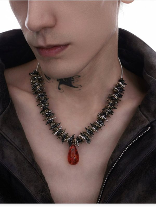 【Struc Ton】pendant punk necklace na1445 Discount