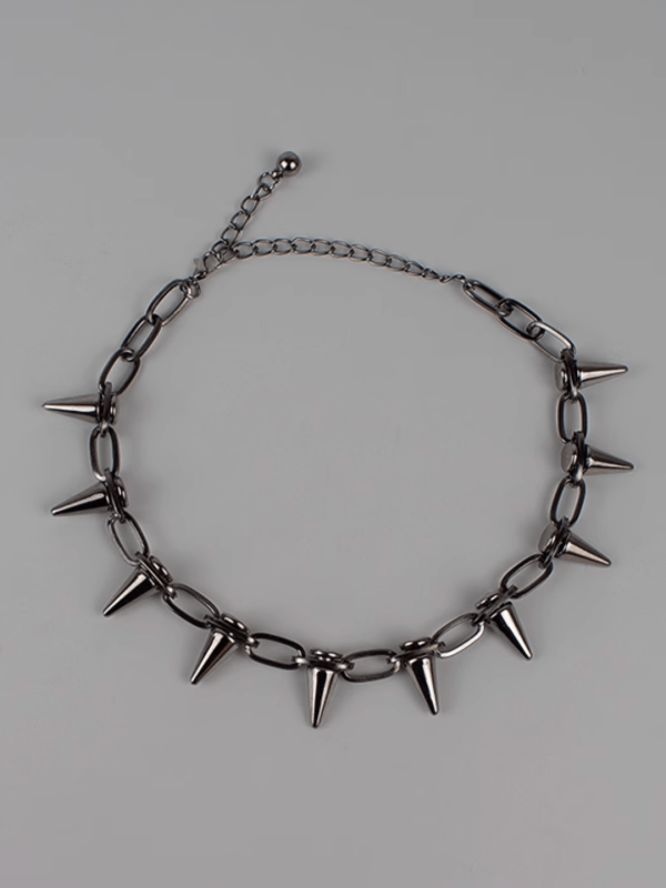 Rivet dark bullet necklace na698 For Sale