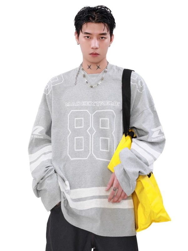 【MRNEARLY】long-sleeved sweater  na1505 on Sale