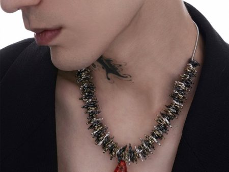 【Struc Ton】pendant punk necklace na1445 Discount