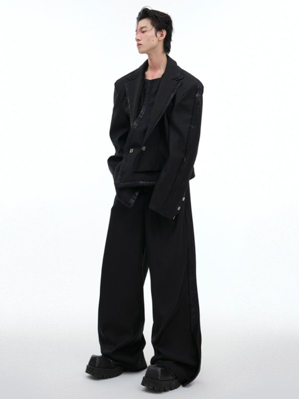 【CulturE】 Double Layered Irregular Jacket + Bottoms na1457 Online Sale