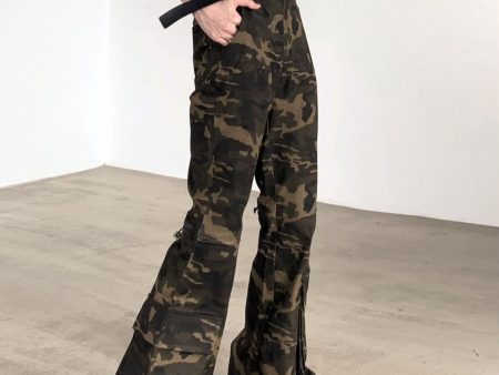 【AutumnWind】camouflage slim work pants na1370 Online