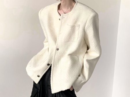 【AutumnWind】 Wool White Tweed Jacket  na1440 Discount