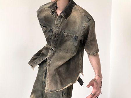 【AutumnWind】washed vintage denim tops + bottoms na1229 For Cheap