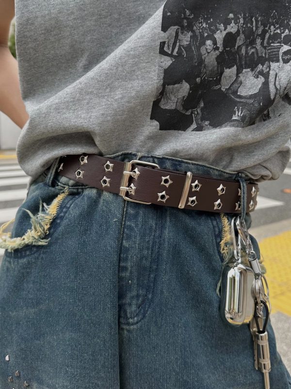 [FLAT ROOM] full hole y2k belt hot belt FL50 Fashion