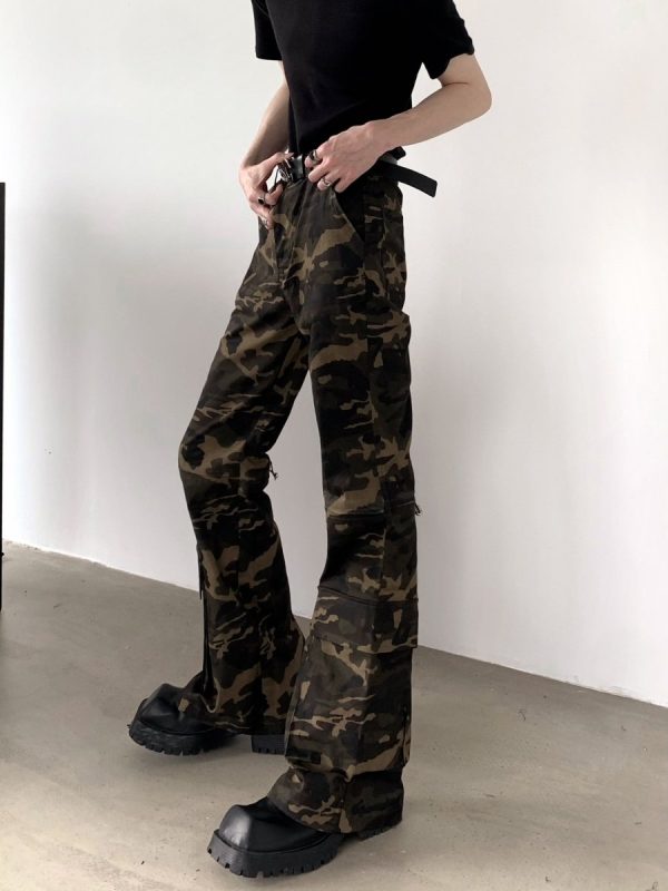 【AutumnWind】camouflage slim work pants na1370 Online