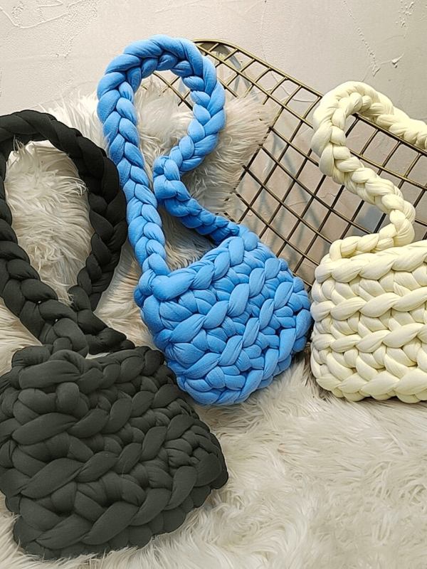 [_.iue._] wool crochet bag ao02 Online now