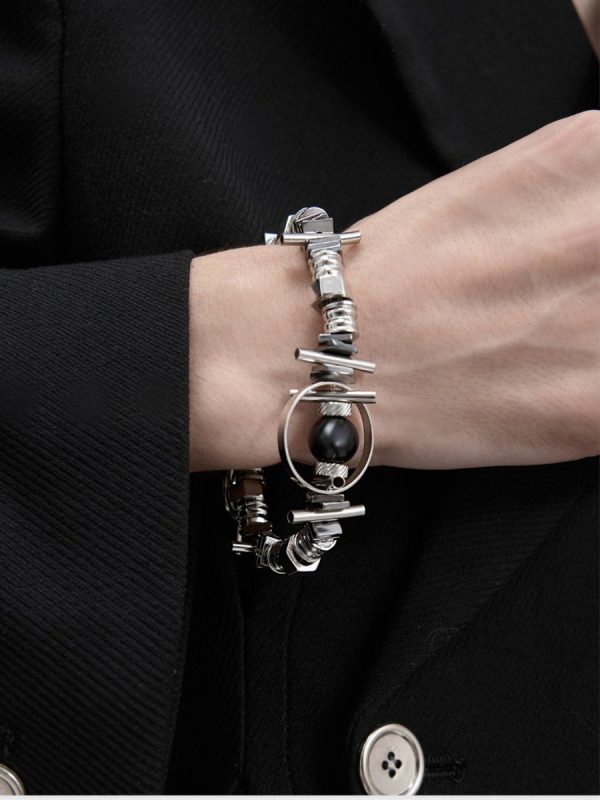 【Struc Ton】high street punk bracelet na1446 Online