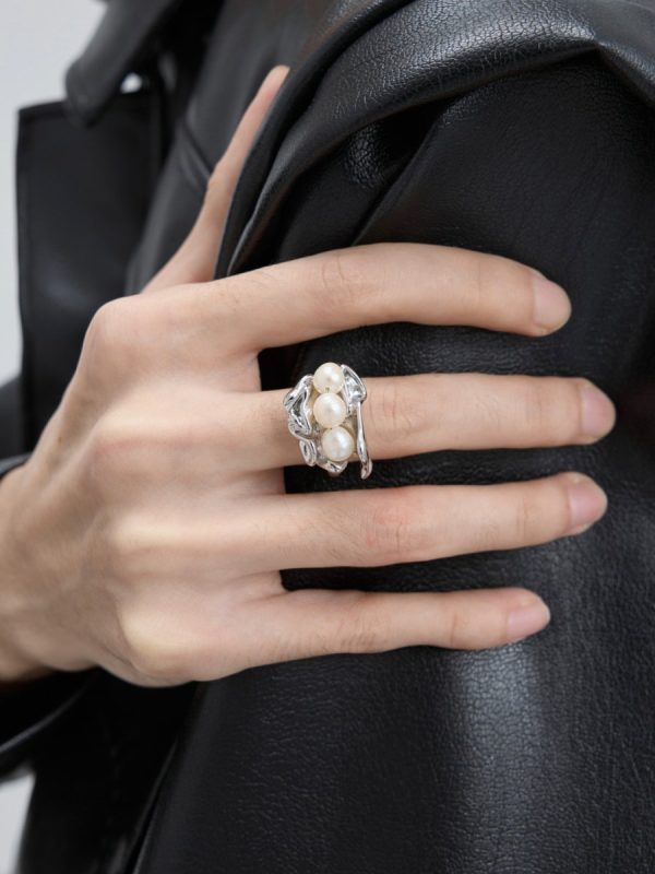 【Struc Ton】 Pearl Ring na1442 For Sale