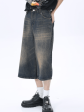 washed straight denim pants shorts NA626 Discount