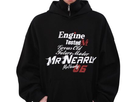 【MRNEARLY】heavy letters hooded  na1507 Cheap