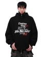 【MRNEARLY】heavy letters hooded  na1507 Cheap