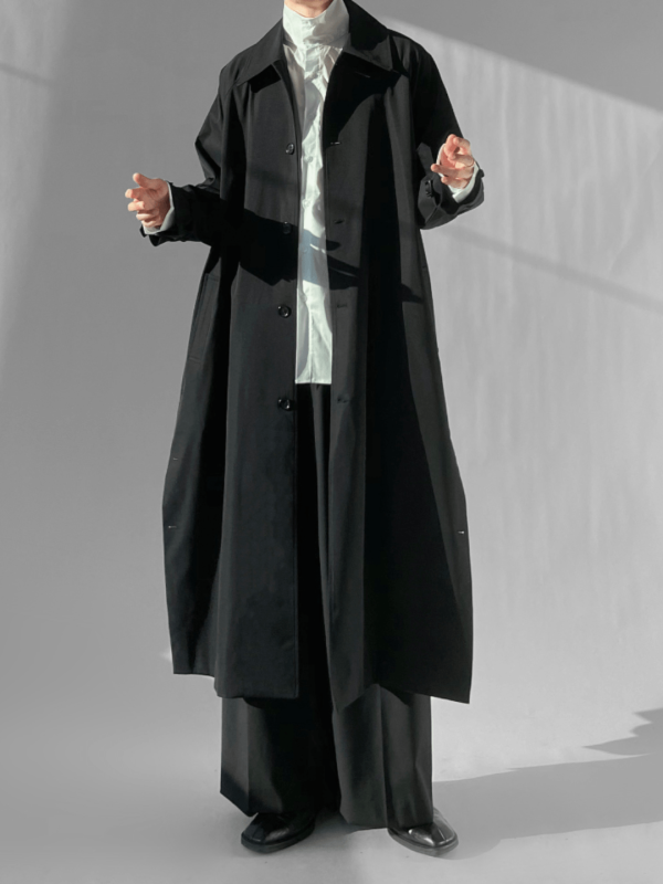 [North autumn X ] trend loose long over-the-knee coat NA570 Online