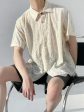 【HOHO】 lace fabric short-sleeved shirt  na1343 on Sale