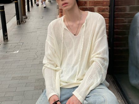 【ONELYC1NS】V-neck niche long-sleeved na1429 Online Hot Sale