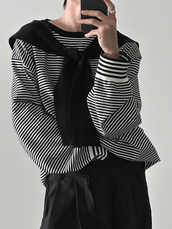 【GENESISBOY】striped knit  na1337 Online